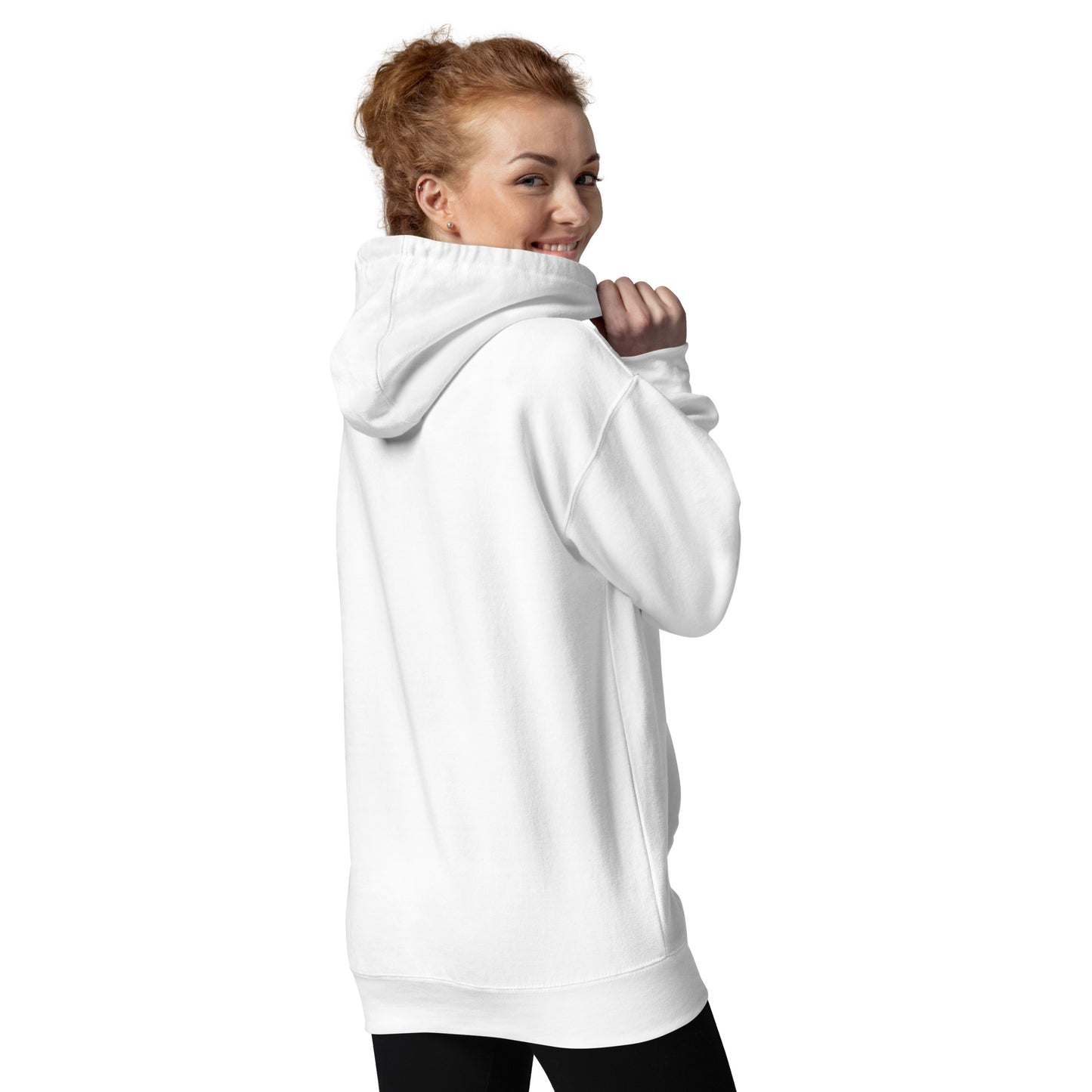 DYSTRKT Essential Hoodie White | Sudadera blanca streetwear premium