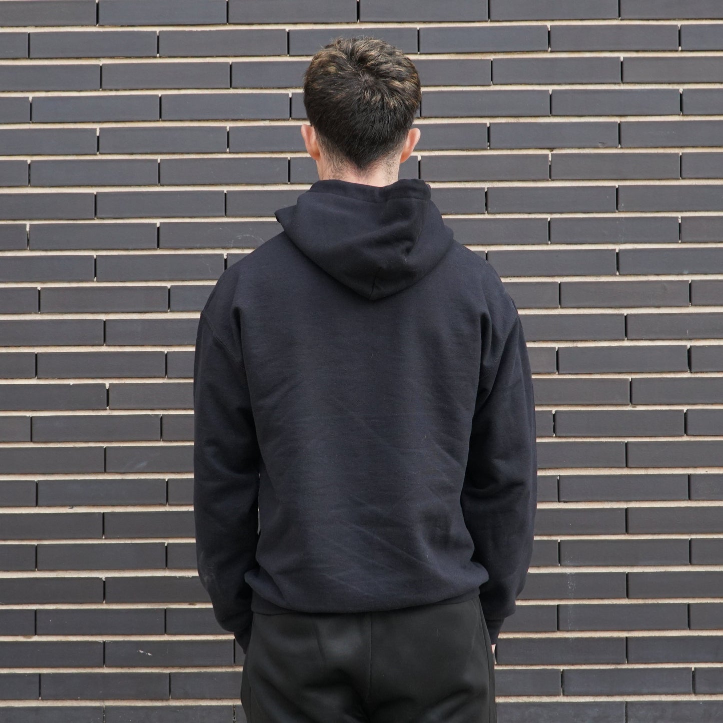 DYSTRKT Blueprint Hoodie Black – Sudadera negra streetwear premium