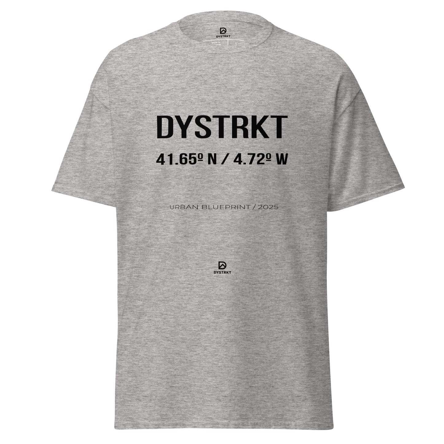 DYSTRKT Blueprint Tee White – Camiseta blanca streetwear premium